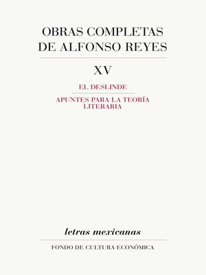 cover image of Obras completas, XV